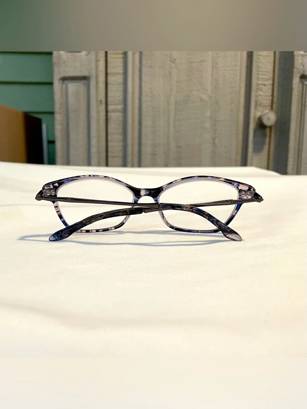 BCBG Generation Talented - Blue Speckled~Cat Eye - Eyeglass Frames -50-15-130 CV